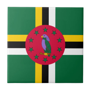Dominica Flag Tile