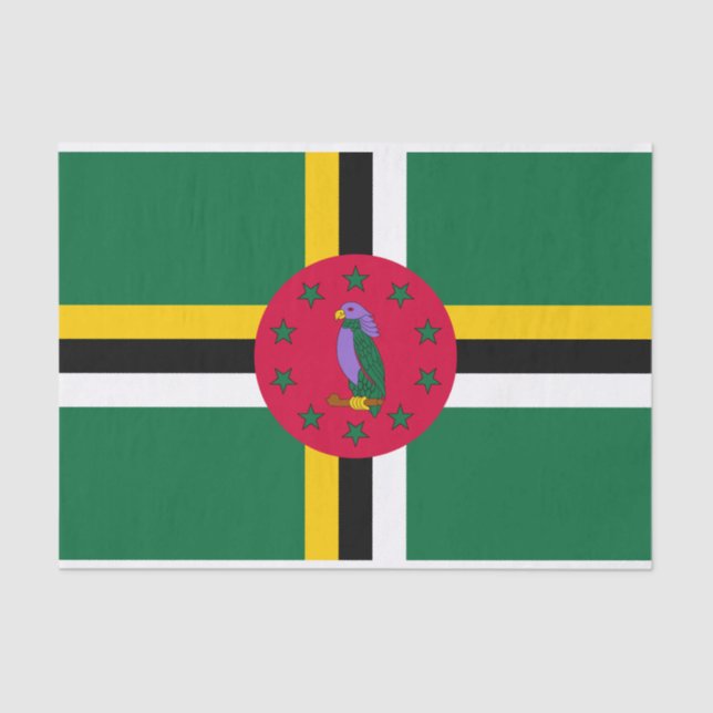 Dominica Flag Tissue Paper (Front)