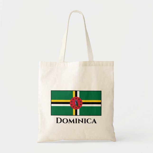 Dominica Flag Tote Bag (Front)