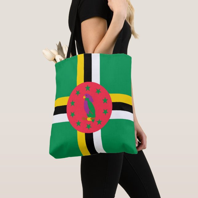 Dominica flag tote bag (Close Up)