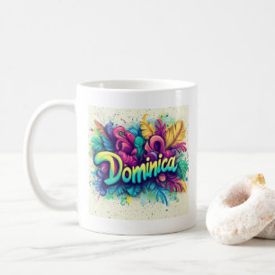 Dominica Graffiti Vibes: Island Street Art Coffee Mug