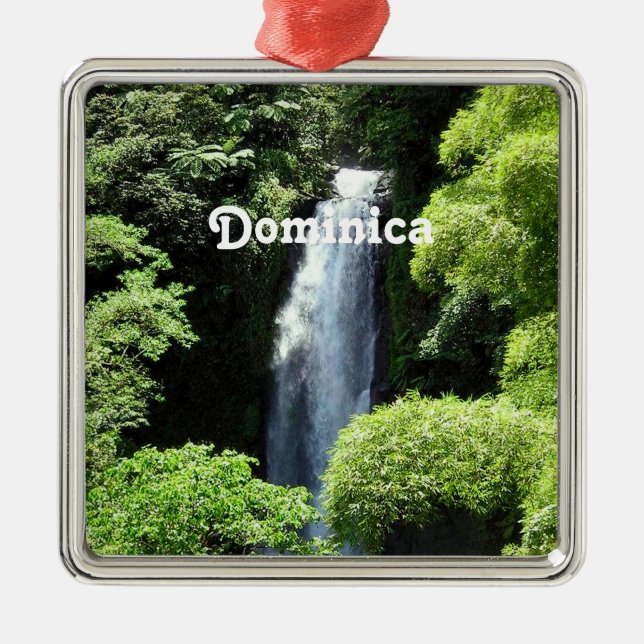 Dominica Metal Ornament (Front)