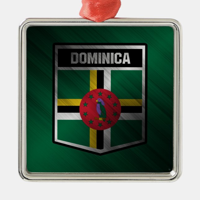 Dominica Metal Ornament (Front)