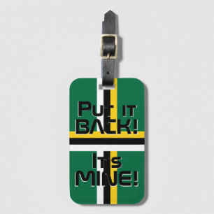 Dominica National Flag Funny Patriotic Luggage Tag