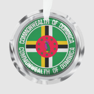 Dominica Round Emblem Ornament