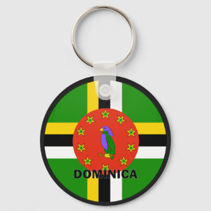 Dominica Roundel quality Flag Keychain