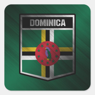 Dominica Square Sticker