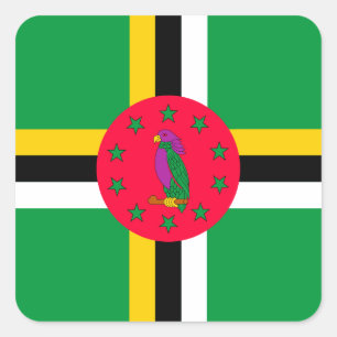 Dominica Square Sticker