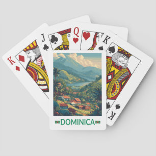 Dominica Travel Art Vintage Playing Cards