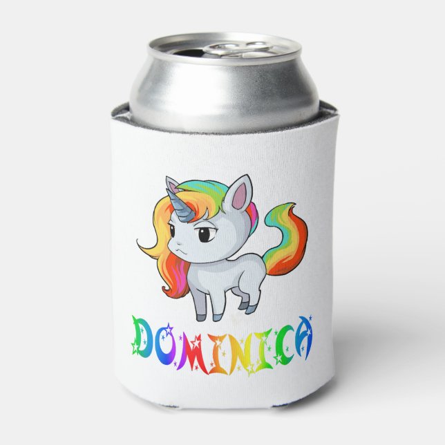Dominica Unicorn Can Cooler (Can Front)