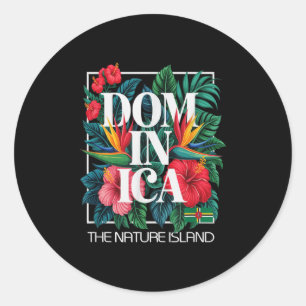 Dominica Vacation Island West Indies Caribbean  Classic Round Sticker