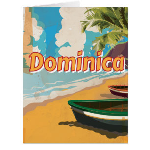Dominica Vintage vacation Poster