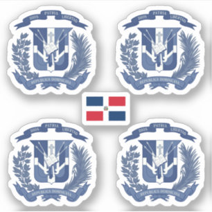 Dominican coat of arms - blue version