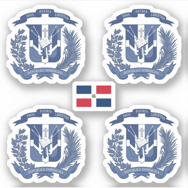 Dominican coat of arms - blue version (Front)