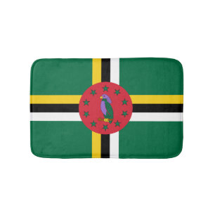 Dominican flag bath mat