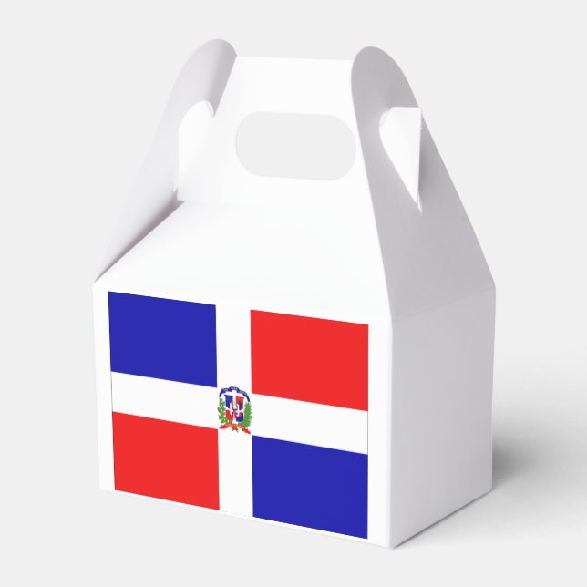 Dominican Flag Favor Box (Back Side)