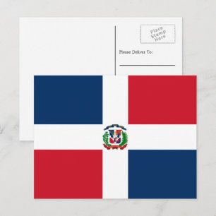 Dominican Flag, Flag of Dominican Republic Postcard