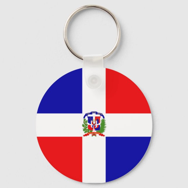 Dominican Flag Keychain (Front)