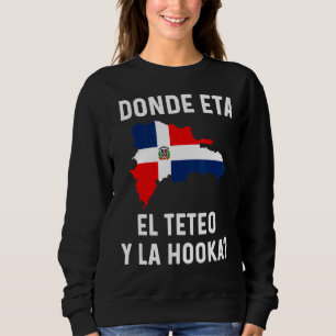 Dominican Flag Rd Dominican Republic Map Slang Tet Sweatshirt