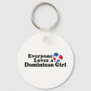 Dominican Girl Keychain