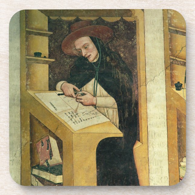 Dominican Monk at his Desk, from the Cycle of 'For Coaster (Front)