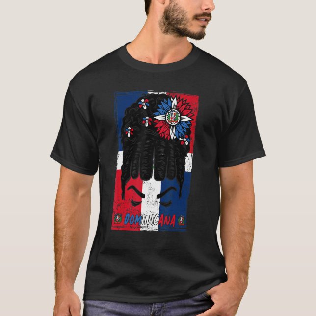 Dominican Outfit For Girls & Dominican Republic Fl T-Shirt (Front)