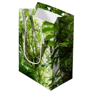 Dominican Rain Forest I Tropical Green Nature Medium Gift Bag