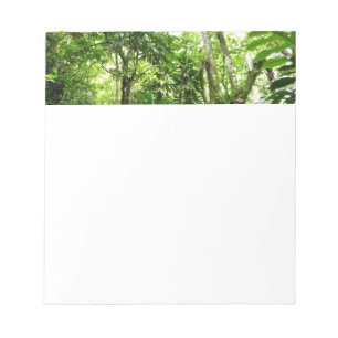 Dominican Rain Forest I Tropical Green Nature Notepad