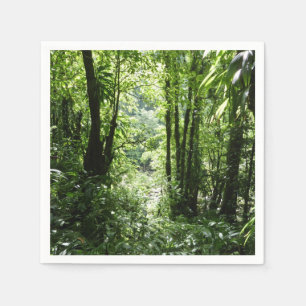 Dominican Rain Forest II Tropical Green Napkin