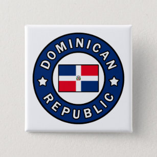 Dominican Republic 2 Inch Square Button
