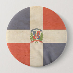 DOMINICAN REPUBLIC 4 INCH ROUND BUTTON