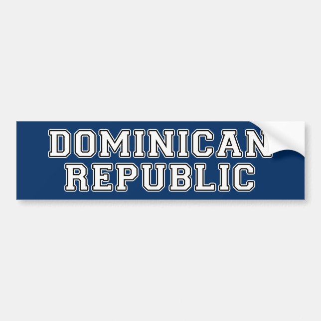 Dominican Republic Bumper Sticker (Front)