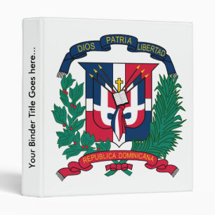Dominican Republic Coat of Arms detail Binder