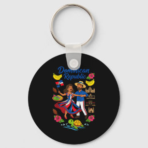 Dominican Republic Culture Dancing Travel  Keychain