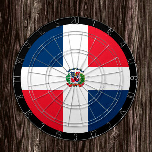 Dominican Republic Dartboard & Flag / game board