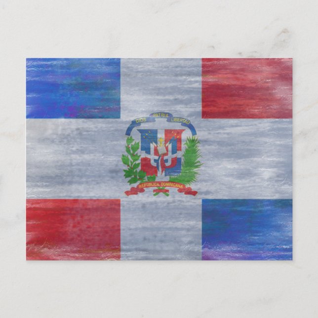Dominican Republic distressed flag Postcard (Front)