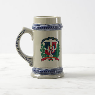 dominican republic emblem beer stein
