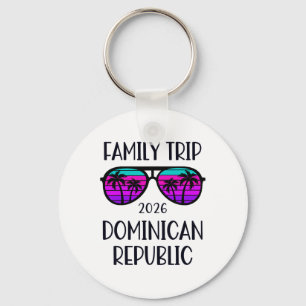 Dominican Republic Family Trip 2026 Vacation Match Keychain