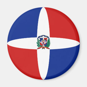 Dominican Republic Fisheye Flag Magnet