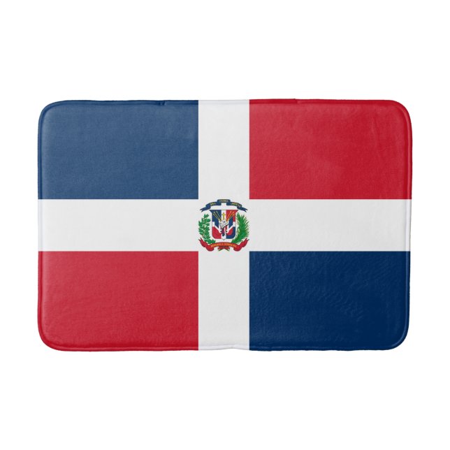 Dominican Republic Flag Bath Mat (Front)
