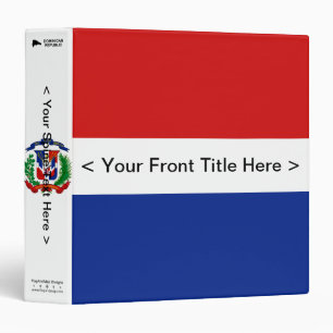 Dominican Republic Flag Binder