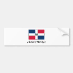 Dominican Republic Flag Bumper Sticker