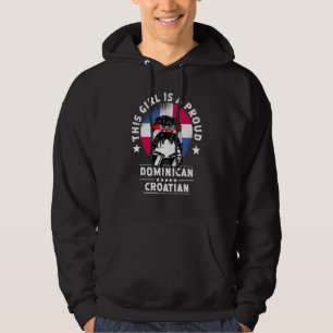 Dominican Republic Flag Croatia Grown Women Girl P Hoodie