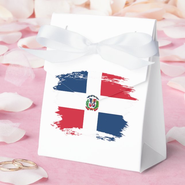 Dominican Republic flag Favor Box (Wedding)