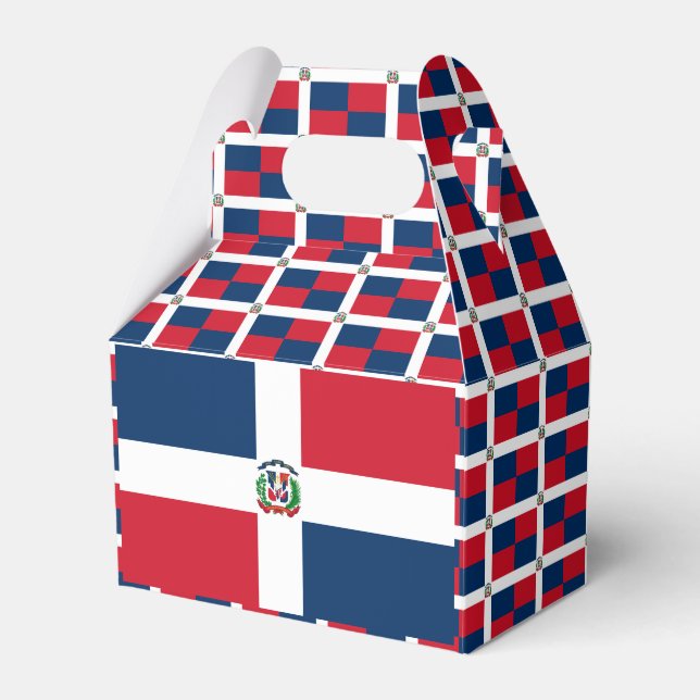 Dominican Republic flag Favour Box (Front Side)