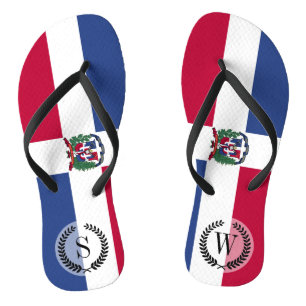 Dominican Republic Flag Flip Flops