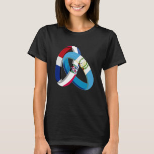 Dominican Republic Flag Guatemala Ring Marriage We T-Shirt