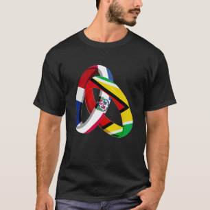 Dominican Republic Flag Guayanese Ring Marriage We T-Shirt