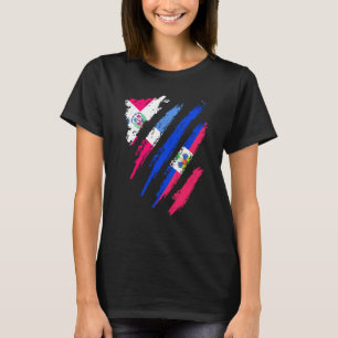 Dominican Republic Flag Haiti Grown Patriot Countr T-Shirt