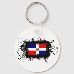 Dominican Republic Flag Keychain